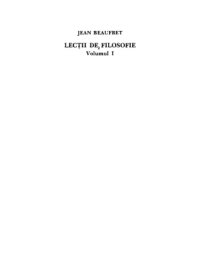 cover of the book Lectii de filosofie vol. 1