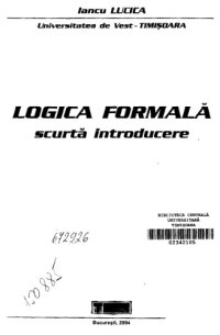 cover of the book Logica formala