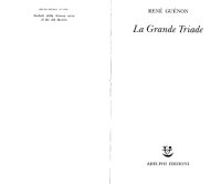 cover of the book La grande triade