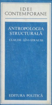 cover of the book Antropologia structurala