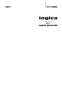 cover of the book Logica generala vol. 1