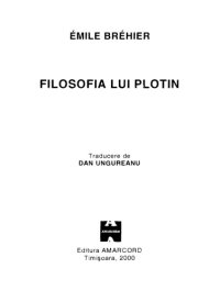 cover of the book Filosofia lui Plotin