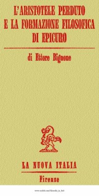 cover of the book L'Aristotele perduto e la formazione filosofica di Epicuro