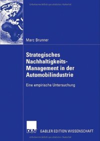 cover of the book Strategisches Nachhaltigkeits-Management in der Automobilindustrie : eine empirische Studie