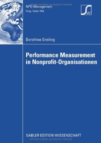 cover of the book Performance measurement in Nonprofit-Organisationen