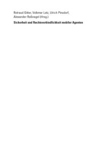 cover of the book Sicherheit und Rechtsverbindlichkeit mobiler Agenten