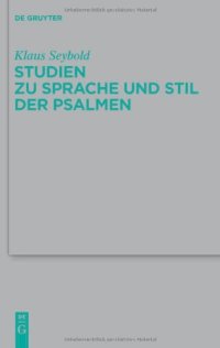 cover of the book Studien zu Sprache und Stil der Psalmen