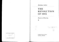 cover of the book The Revolution of 1905: Russia in Disarray