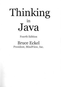 cover of the book Thinking in Java