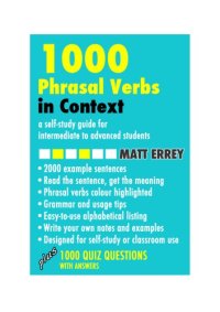 cover of the book 1000 Phrasal Verbs in Context [English]