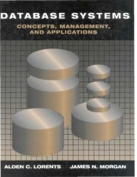 cover of the book Database Systems - Concepts, Mgmt, Applns.