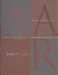 cover of the book Anglo-American cataloguing rules : AACR