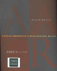 cover of the book Anglo-American cataloguing rules