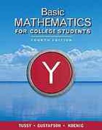 cover of the book Basic mathematics for college students