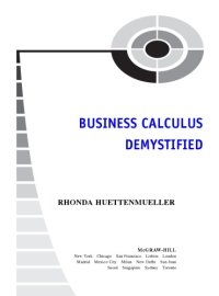 cover of the book Business calculus demystified