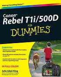 cover of the book Canon EOS Rebel T1i/500D for dummies