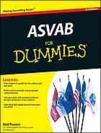 cover of the book ASVAB for dummies [US Armed Forces Voc. Aptitude]