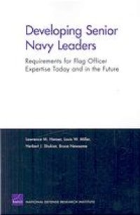 cover of the book Developing senior Navy leaders : requirements for flag officer expertise today and in the future