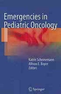 cover of the book Emergencies in Pediatric Oncology