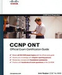 cover of the book CCNP ONT official exam certification guide