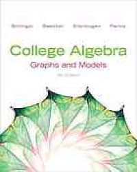 cover of the book College algebra : graphs and models