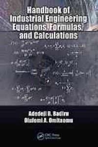 cover of the book Handbook of industrial engineering equations, formulas, and calculations