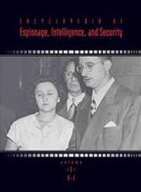 cover of the book Encyclopedia of espionage, intelligence, and security  Vol 1 [A-E]