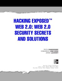 cover of the book Hacking exposed Web 2.0 : Web 2.0 security secrets and solutions