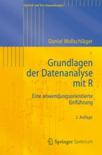 cover of the book Grundlagen der Datenanalyse mit R: Eine anwendungsorientierte Einführung