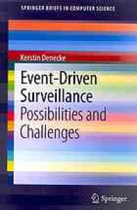 cover of the book Event-Driven Surveillance: Possibilities and Challenges