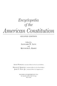 cover of the book Encyclopedia of the American Constitution