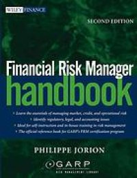 cover of the book Financial risk manager handbook