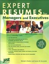 cover of the book Expert resumes for managers and executives