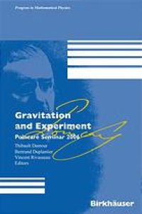 cover of the book Gravitation and experiment : Poincaré Seminar 2006