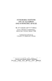 cover of the book Integrable systems on Lie algebras and symmetric spaces