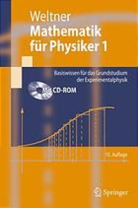 cover of the book Mathematik für Physiker 1: Basiswissen für das Grundstudium der Experimentalphysik