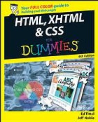 cover of the book HTML, XHTML & CSS for dummies