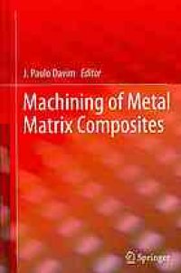 cover of the book Machining of metal matrix composites