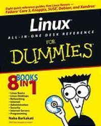 cover of the book Linux all-in-one desk reference for dummies