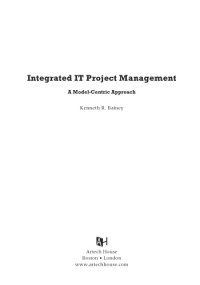 cover of the book Integrated IT project management : a model-centric approach