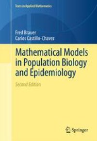 cover of the book Mathematical models in population biology and epidemiology