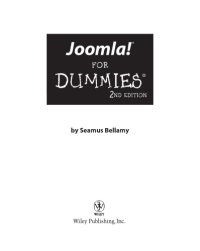 cover of the book Joomla! For Dummies