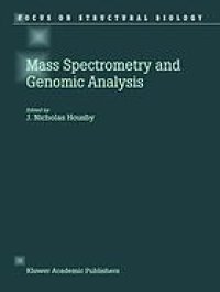 cover of the book Mass spectrometry and genomic analysis