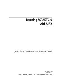 cover of the book Learning ASP.NET 2.0 with AJAX : a Practical Hands-on Guide