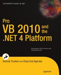 cover of the book Pro VB 2010 and the .Net 4.0 Platform