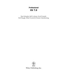 cover of the book Professional IIS 7