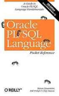 cover of the book Oracle PL/SQL language : pocket reference