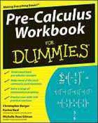 cover of the book Pre-calculus workbook for dummies