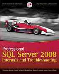 cover of the book Professional SQL server 2008 internals and troubleshooting