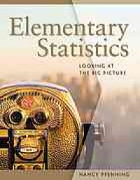 cover of the book Statistics : looking at the big picture